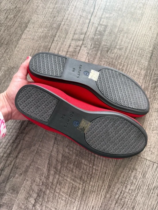 Rothy’s red round toe Flats BNWOBox - Picture 6 of 7
